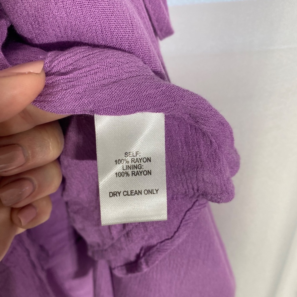 Lulus Rise to the occasion wrap midi dress lavender size large - Picture 8 of 8